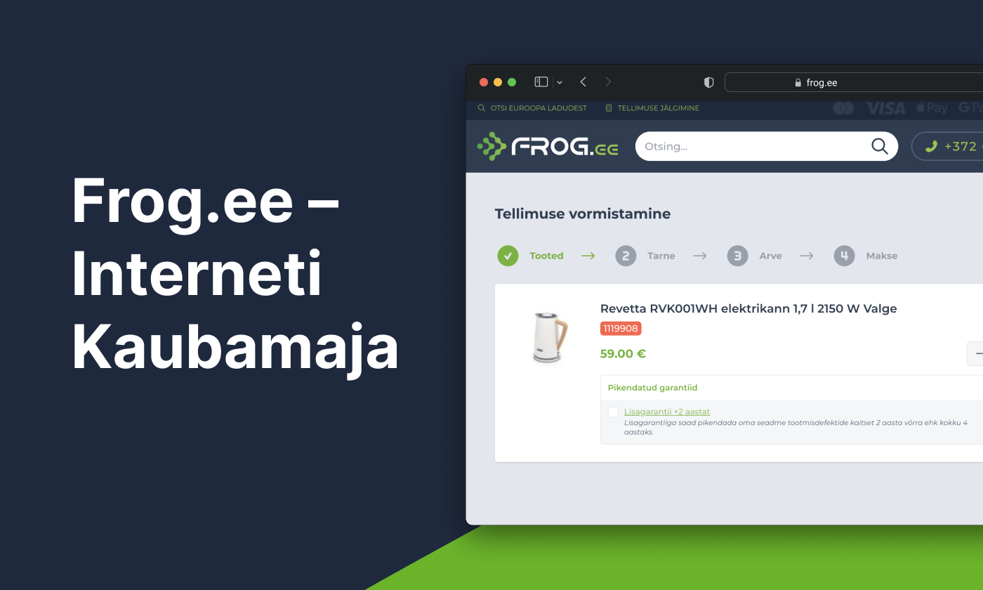 Case study – Frog.ee – Interneti Kaubamaja